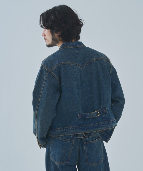 Noen(ノエン)の「オールドフェードデニムジャケット(デニムジャケット・メンズ・ブラック/インディゴブルー・LARGE/MEDIUM/X-LARGE)」の18枚目の写真