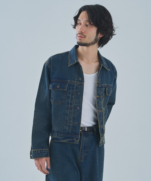 Noen(ノエン)の「オールドフェードデニムジャケット(デニムジャケット・メンズ・ブラック/インディゴブルー・LARGE/MEDIUM/X-LARGE)」の15枚目の写真