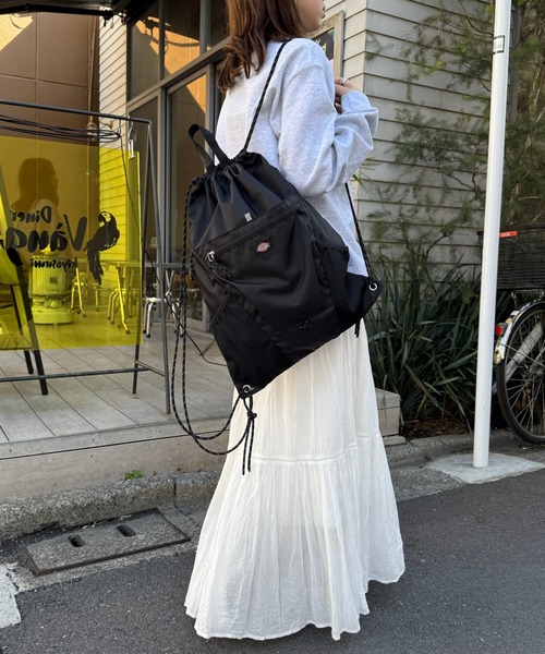 Dickies(ディッキーズ)の「【Dickies】ATHLETIC KNAPSACK/ディッキーズ アスレチック ナップサック(バックパック/リュック・メンズ・グレー/ネイビー/ベージュ/ブラック・FREE)」の13枚目の写真