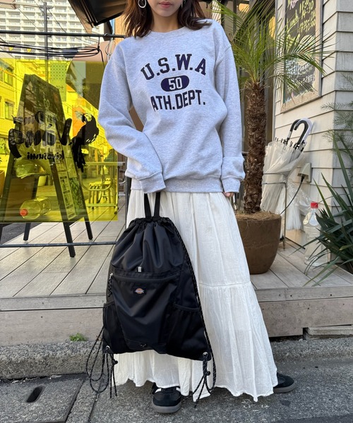Dickies(ディッキーズ)の「【Dickies】ATHLETIC KNAPSACK/ディッキーズ アスレチック ナップサック(バックパック/リュック・メンズ・グレー/ネイビー/ベージュ/ブラック・FREE)」の12枚目の写真