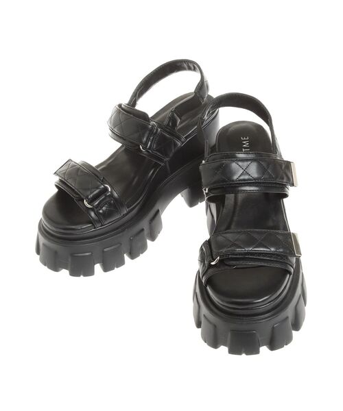 EATME（イートミー）の「キルティングベルトサンダル（サンダル・レディース・ブラック/アイボリー・LARGE/MEDIUM/SMALL）」の21枚目の写真