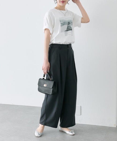 PUAL CE CIN（ピュアルセシン）の「接触冷感バルーンシルエットスラックスパンツ（スラックス・レディース・チャコールグレー/ベージュ・FREE）」の15枚目の写真
