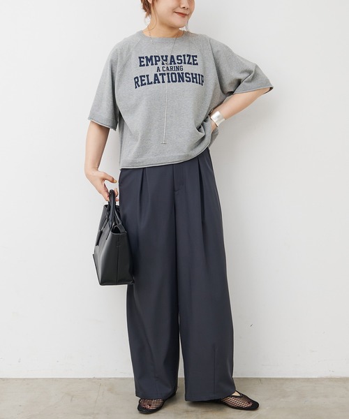 PUAL CE CIN（ピュアルセシン）の「接触冷感バルーンシルエットスラックスパンツ（スラックス・レディース・チャコールグレー/ベージュ・FREE）」の18枚目の写真
