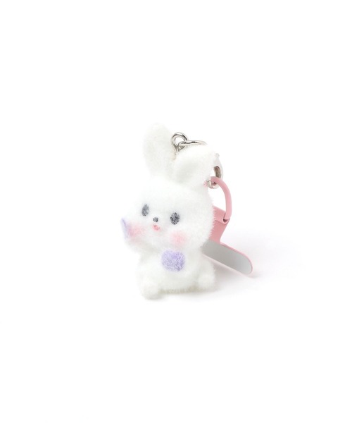 tiny tiny（ティニーティニー）の「チャームベース付きフロッキーアニマル[tiny tiny(ティニーティニー)]（スマホグッズ・レディース・その他2/その他1/その他3/その他4・0）」の3枚目の写真
