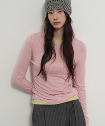 GENERAL IDEA（ジェネラルアイデア）の「【GENERAL IDEA】テンセルラウンドネックピンタックTシャツ / TENCEL ROUND NECK PINTUCK T-SHIRTS（Tシャツ/カットソー）」
