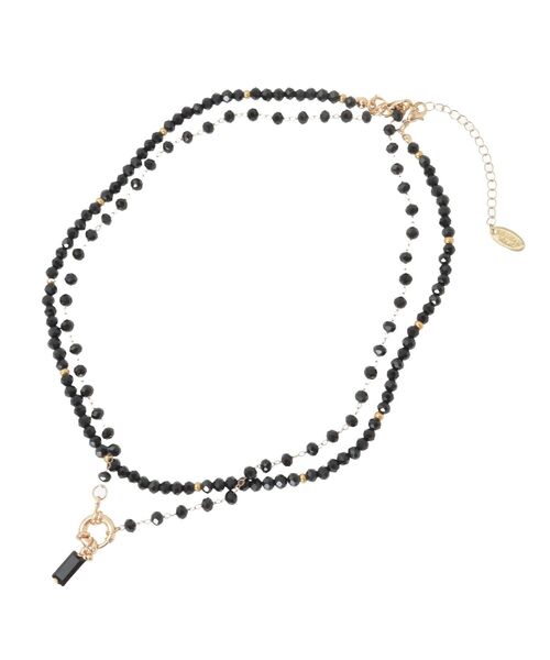 AMERICAN HOLIC（アメリカンホリック）の「【2点SET】 ビーズネックレス（ネックレス・レディース・ブラック・FREE）」の3枚目の写真