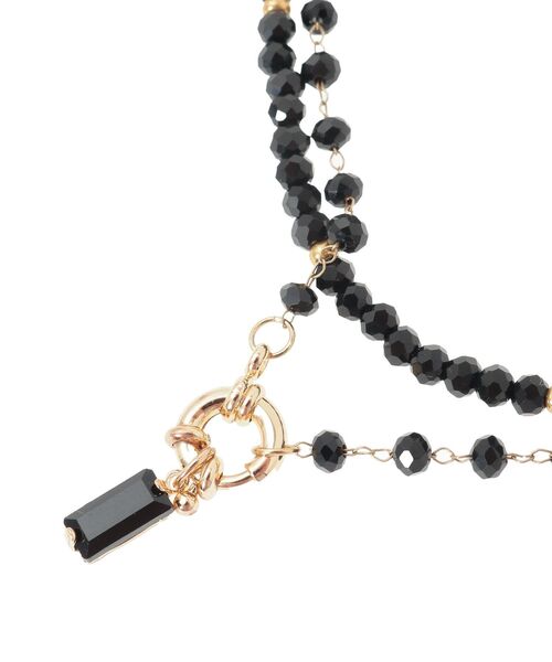 AMERICAN HOLIC（アメリカンホリック）の「【2点SET】 ビーズネックレス（ネックレス・レディース・ブラック・FREE）」の4枚目の写真