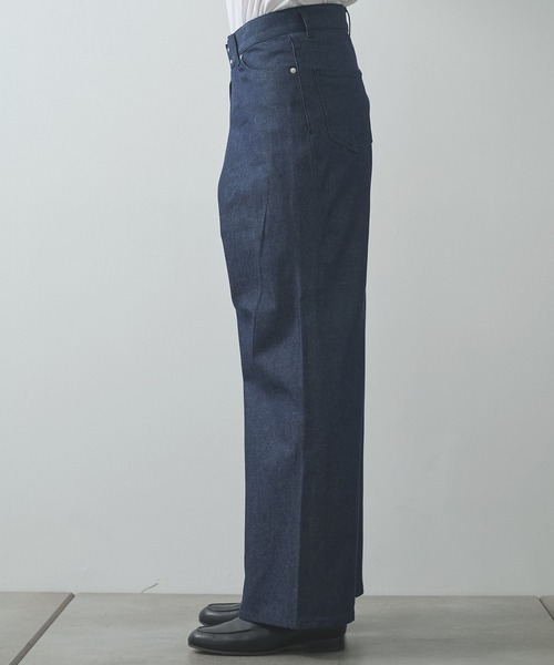 JOHN LAWRENCE SULLIVAN(ジョンローレンスサリバン)の「【JOHN LAWRENCE SULLIVAN】RIGID DENIM WIDE PANTS(デニムパンツ・メンズ・ブラック/インディゴブルー・46/44)」の11枚目の写真