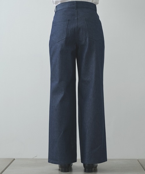 JOHN LAWRENCE SULLIVAN(ジョンローレンスサリバン)の「【JOHN LAWRENCE SULLIVAN】RIGID DENIM WIDE PANTS(デニムパンツ・メンズ・ブラック/インディゴブルー・46/44)」の12枚目の写真