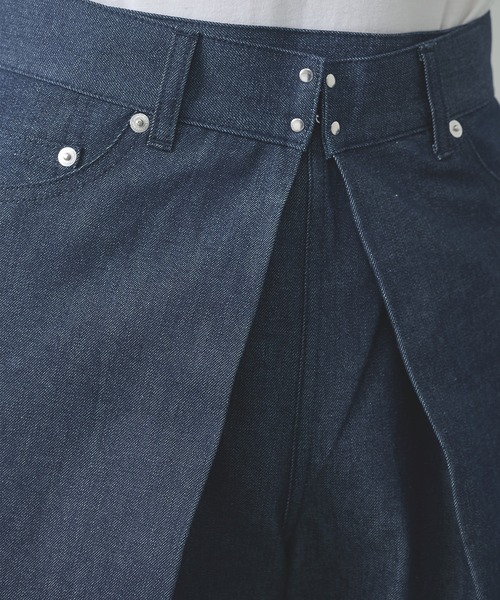 JOHN LAWRENCE SULLIVAN(ジョンローレンスサリバン)の「【JOHN LAWRENCE SULLIVAN】RIGID DENIM WIDE PANTS(デニムパンツ・メンズ・ブラック/インディゴブルー・46/44)」の14枚目の写真
