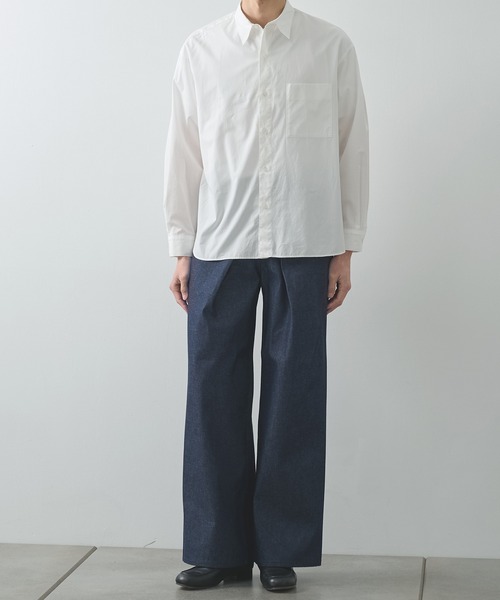 JOHN LAWRENCE SULLIVAN(ジョンローレンスサリバン)の「【JOHN LAWRENCE SULLIVAN】RIGID DENIM WIDE PANTS(デニムパンツ・メンズ・ブラック/インディゴブルー・46/44)」の16枚目の写真