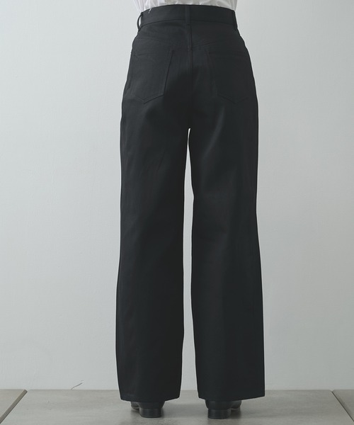 JOHN LAWRENCE SULLIVAN(ジョンローレンスサリバン)の「【JOHN LAWRENCE SULLIVAN】RIGID DENIM WIDE PANTS(デニムパンツ・メンズ・ブラック/インディゴブルー・46/44)」の5枚目の写真
