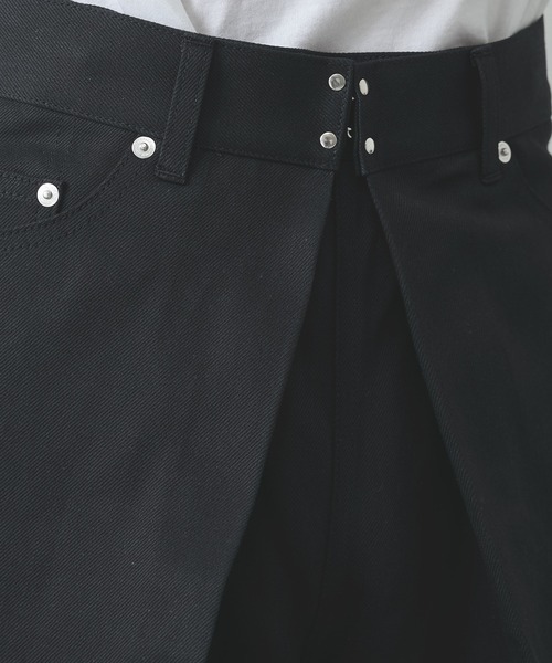 JOHN LAWRENCE SULLIVAN(ジョンローレンスサリバン)の「【JOHN LAWRENCE SULLIVAN】RIGID DENIM WIDE PANTS(デニムパンツ・メンズ・ブラック/インディゴブルー・46/44)」の7枚目の写真