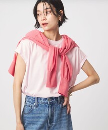 グロッシー フレンチスリーブ Tシャツ 制菌