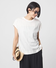 green label relaxing | グロッシー フレンチスリーブ Tシャツ 制菌(Tシャツ/カットソー)