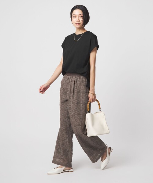 グロッシー フレンチスリーブ Tシャツ 制菌（Tシャツ/カットソー