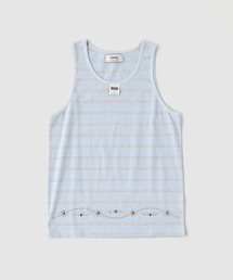 DAIRIKU / ダイリク "Waist Studs" Border Tank Tops