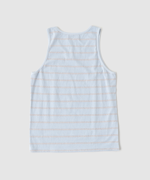 DAIRIKU(ダイリク)の「DAIRIKU / ダイリク "Waist Studs" Border Tank Tops(タンクトップ・メンズ・ブルー系その他・SMALL/MEDIUM)」の2枚目の写真