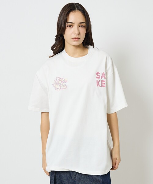 ABAHOUSE(アバハウス)の「【YOIDORE/ヨイドレ】 酒愛好家 刺繍Tシャツ/SAKE ネオンプリントTシャツ(Tシャツ/カットソー・メンズ・グリーン/ホワイト系その他2/ブラック系その他/ブラック系その他2/ネイビー/ホワイト系その他・M/L)」の18枚目の写真