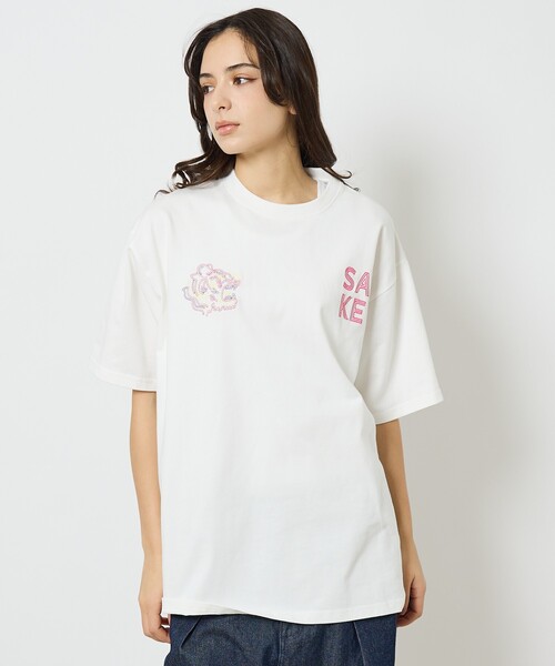 ABAHOUSE(アバハウス)の「【YOIDORE/ヨイドレ】 酒愛好家 刺繍Tシャツ/SAKE ネオンプリントTシャツ(Tシャツ/カットソー・メンズ・グリーン/ホワイト系その他2/ブラック系その他/ブラック系その他2/ネイビー/ホワイト系その他・M/L)」の19枚目の写真