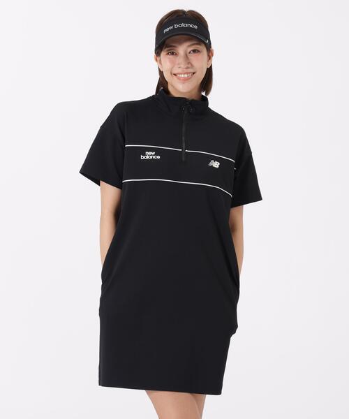New Balance Golf(ニューバランスゴルフ)の「【new balance golf】スウェット ハーフジップ ワンピース (WOMENS)(ワンピース・レディース・ブラック/ホワイト・SMALL/MEDIUM/LARGE)」の5枚目の写真