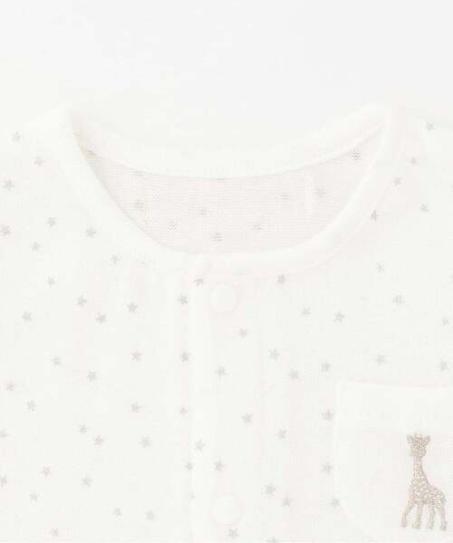 Sophie la girafe（ソフィーラジラフ）の「スターダストボディスーツ【日本製】（ロンパース・キッズ・オフホワイト・80ｃｍ/70cm/60cm）」の3枚目の写真