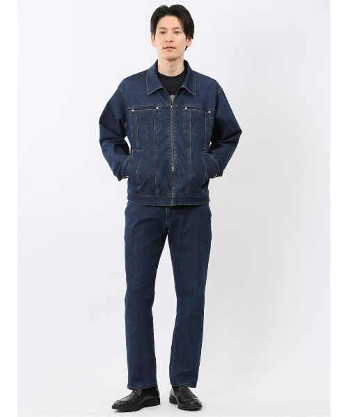 TAKA-Q（タカキュー）の「【ストレッチ ウォッシャブル】タカキュー デニム トラウザー パンツ(セットアップ可能)（デニムパンツ・メンズ・ネイビー・MEDIUM/LARGE/X-LARGE/S/3L）」の11枚目の写真