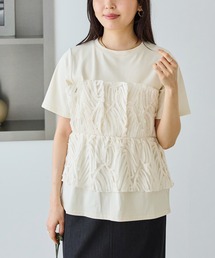 LAVEANGE（ラビアンジェ）の「バテンレースビスチェプルオーバー（Tシャツ/カットソー）」