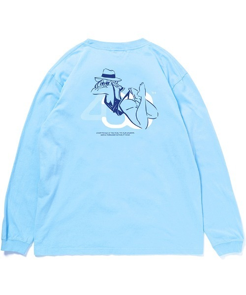 430（フォーサーティ）の「mlt5652- NF SUMMER GIRL L-S TEE カットソー(26-127)（Tシャツ/カットソー・メンズ・グリーン/ブラック系その他/アッシュ/サックスブルー/ブラック/ホワイト/ネイビー・2/1/0/3）」の7枚目の写真