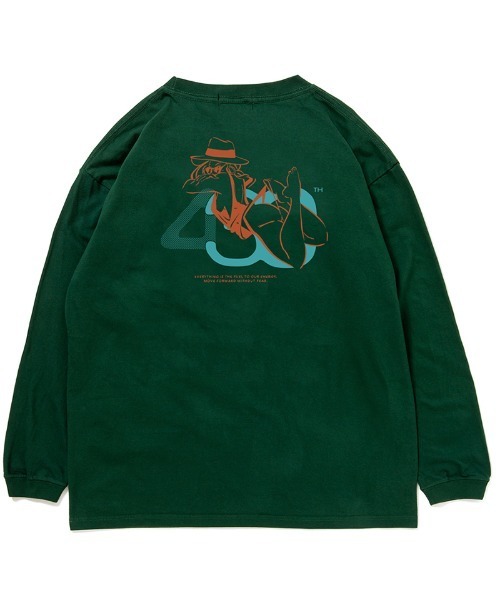 430（フォーサーティ）の「mlt5652- NF SUMMER GIRL L-S TEE カットソー(26-127)（Tシャツ/カットソー・メンズ・グリーン/ブラック系その他/アッシュ/サックスブルー/ブラック/ホワイト/ネイビー・2/1/0/3）」の5枚目の写真