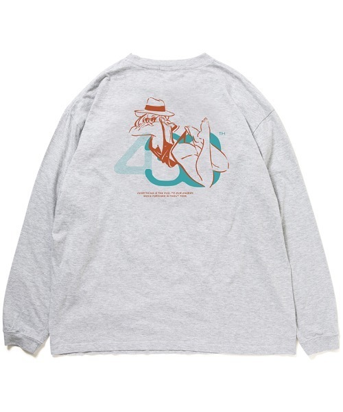 430（フォーサーティ）の「mlt5652- NF SUMMER GIRL L-S TEE カットソー(26-127)（Tシャツ/カットソー・メンズ・グリーン/ブラック系その他/アッシュ/サックスブルー/ブラック/ホワイト/ネイビー・2/1/0/3）」の4枚目の写真