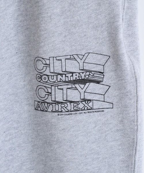 CITY COUNTRY CITY（シティーカントリーシティー）の「CITY COUNTRY CITY / シティー カントリー シティー：CITY COUNTRY CITY x AVIREX_SWEATPANTS：CCC-253P003[WAX]（スウェットパンツ・メンズ・グレー・L/XL/M）」の5枚目の写真