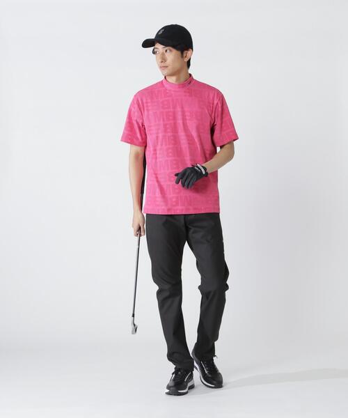 MASTER BUNNY EDITION(マスターバニーエディション)の「【MASTER BUNNY EDITION】チェックジャガード半袖ハイネックカットソー(Tシャツ/カットソー・メンズ・ピンク・LARGE/MEDIUM/X-LARGE)」の4枚目の写真