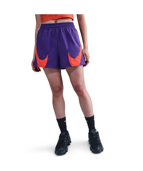 NIKE（ナイキ）の「NIKE/ナイキ W NSW LOGO MR SHORT（その他パンツ・レディース・ブラック/パープル・L/S/M/XL/XS）」の2枚目の写真
