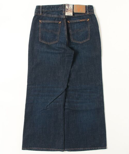 Nudie Jeans(ヌーディージーンズ)の「Nudie Jeans/ヌーディージーンズ Wide Heidi / ローウエストワイドレッグジーンズ / Warm Wave / レングス28(デニムパンツ・レディース・ライトインディゴブルー・25/26/27/28)」の8枚目の写真