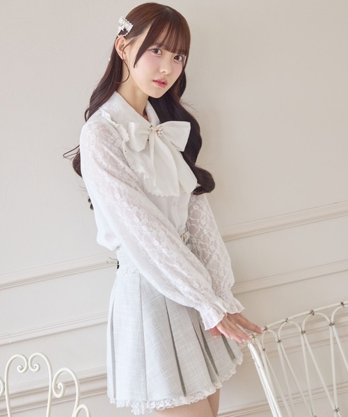 ROJITA(ロジータ)の「ボウタイリボンブラウス(シャツ/ブラウス・レディース・ブラック/ピンク/ホワイト・FREE)」の8枚目の写真