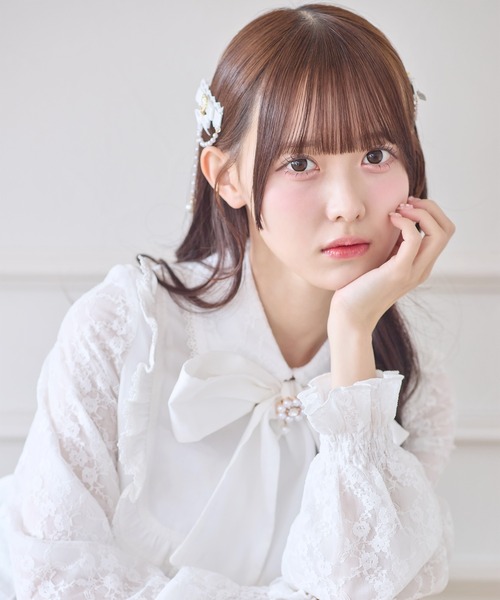 ROJITA(ロジータ)の「ボウタイリボンブラウス(シャツ/ブラウス・レディース・ブラック/ピンク/ホワイト・FREE)」の6枚目の写真