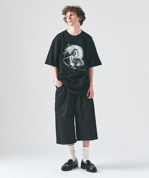 417 EDIFICE（フォーワンセブンエディフィス）の「デニムワイドショーツ（デニムパンツ・メンズ・チャコールグレー/ネイビー/レンガ/ブラック・LARGE/MEDIUM）」の7枚目の写真