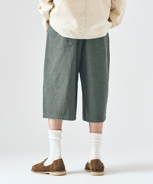 417 EDIFICE（フォーワンセブンエディフィス）の「デニムワイドショーツ（デニムパンツ・メンズ・チャコールグレー/ネイビー/レンガ/ブラック・LARGE/MEDIUM）」の13枚目の写真