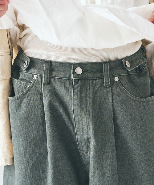 417 EDIFICE（フォーワンセブンエディフィス）の「デニムワイドショーツ（デニムパンツ・メンズ・チャコールグレー/ネイビー/レンガ/ブラック・LARGE/MEDIUM）」の16枚目の写真