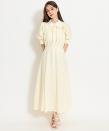 WILLSELECTION（ウィルセレクション）の「ラッフルパフスリーブシャツワンピース（ワンピース）」