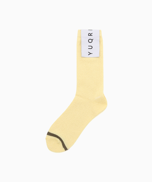 417 EDIFICE（フォーワンセブンエディフィス）の「YUQRI Siesta（ソックス/靴下・メンズ・イエロー/ブラウン/ホワイト/ブラック・FREE）」の4枚目の写真