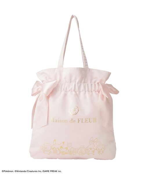 Maison de FLEUR（メゾンドフルール）の「ポケモン ダブルリボントート（トートバッグ・レディース・ブラック/ピンク・FREE）」の19枚目の写真