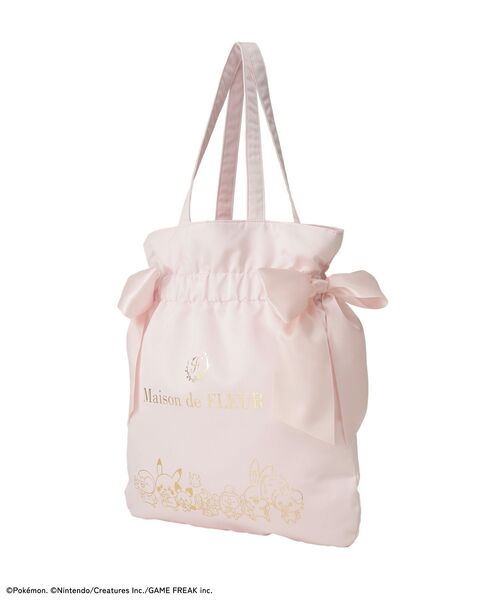 Maison de FLEUR（メゾンドフルール）の「ポケモン ダブルリボントート（トートバッグ・レディース・ブラック/ピンク・FREE）」の18枚目の写真