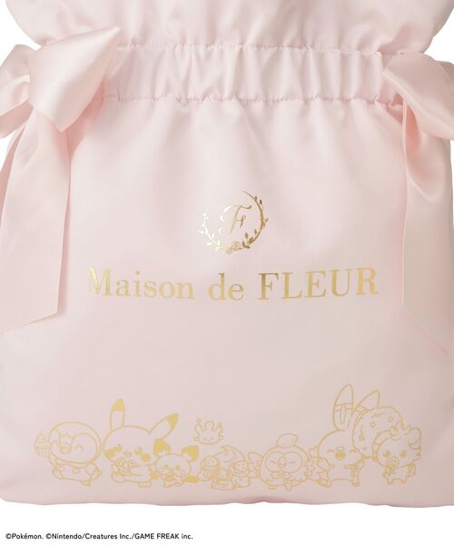 Maison de FLEUR（メゾンドフルール）の「ポケモン ダブルリボントート（トートバッグ・レディース・ブラック/ピンク・FREE）」の13枚目の写真