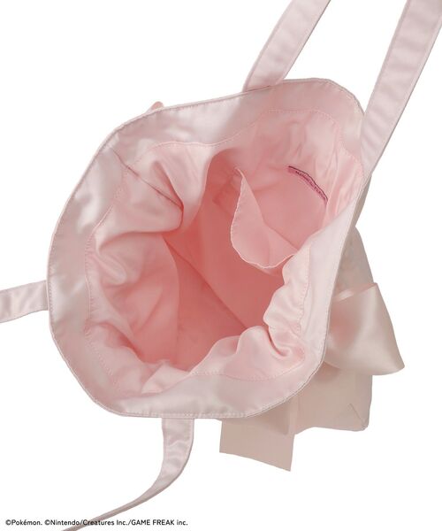 Maison de FLEUR（メゾンドフルール）の「ポケモン ダブルリボントート（トートバッグ・レディース・ブラック/ピンク・FREE）」の5枚目の写真