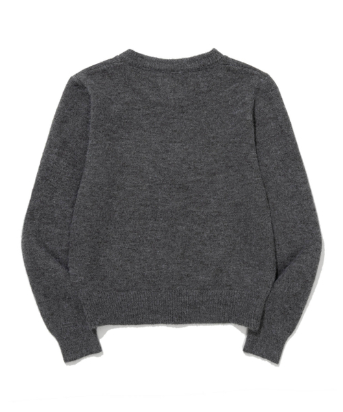 MOAA(モア)の「Gold Button Round-Neck Knit Cardigan (CHARCOAL)(カーディガン/ボレロ・レディース・その他・FREE)」の7枚目の写真