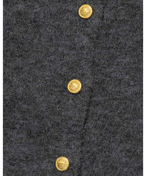 MOAA(モア)の「Gold Button Round-Neck Knit Cardigan (CHARCOAL)(カーディガン/ボレロ・レディース・その他・FREE)」の8枚目の写真
