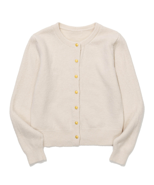 MOAA(モア)の「Gold Button Round-Neck Knit Cardigan (CHARCOAL)(カーディガン/ボレロ・レディース・その他・FREE)」の11枚目の写真