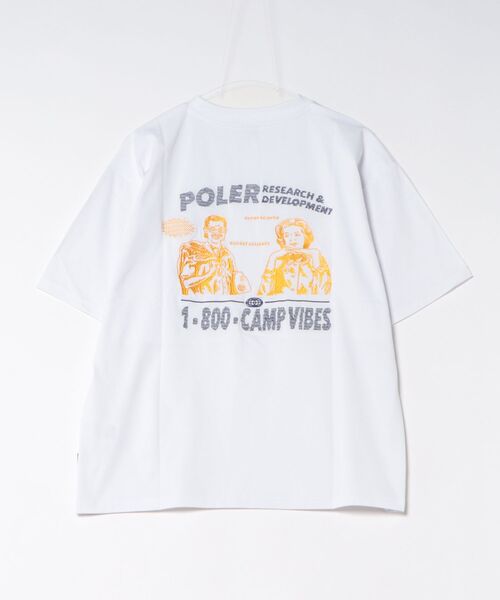 POLeR(ポーラー)の「【ムラサキスポーツ限定】POLER/ポーラー 半袖 Tシャツ 水陸両用 RND EMB DRY SURF TEE 269MCV0038(Tシャツ/カットソー・メンズ・ブラック/ホワイト/チャコール・M/XL/L)」の4枚目の写真